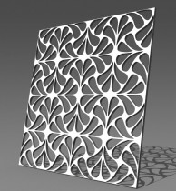 Резная 3D перегородка G22 Зимний ирис